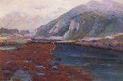 Jean Mannheim Aliso Canyon and Bridge at Coast Highway,n.d. oil